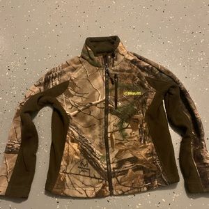Boys Magellan camo fleece jacket